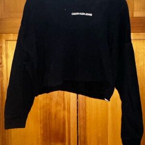 Calvin Klein Jeans Black Crop Top